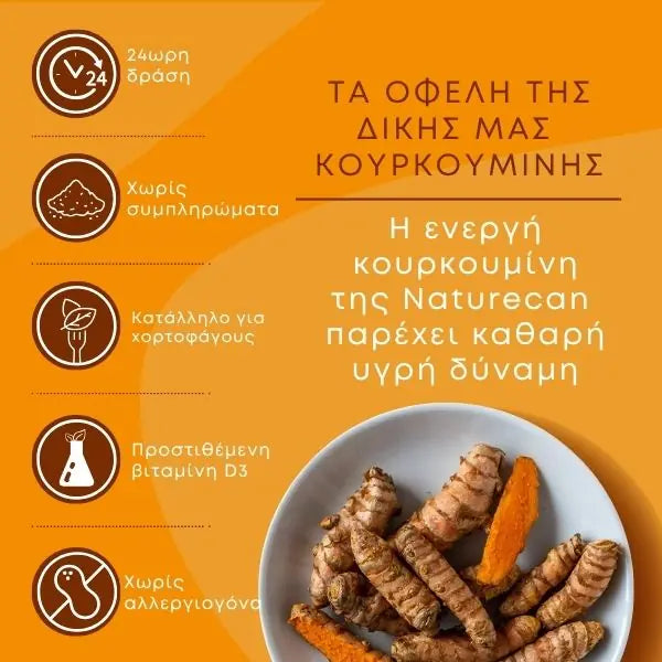 Κουρκουμίνη +D3 σε Κάψουλες