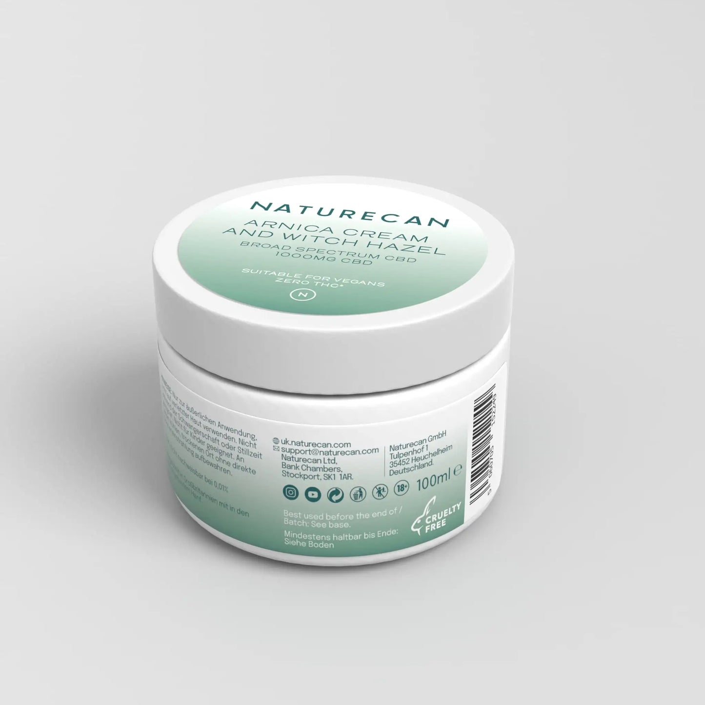 Κρέμα CBD - Άρνικα με Φουντούκι - Naturecan - Ελλάδα