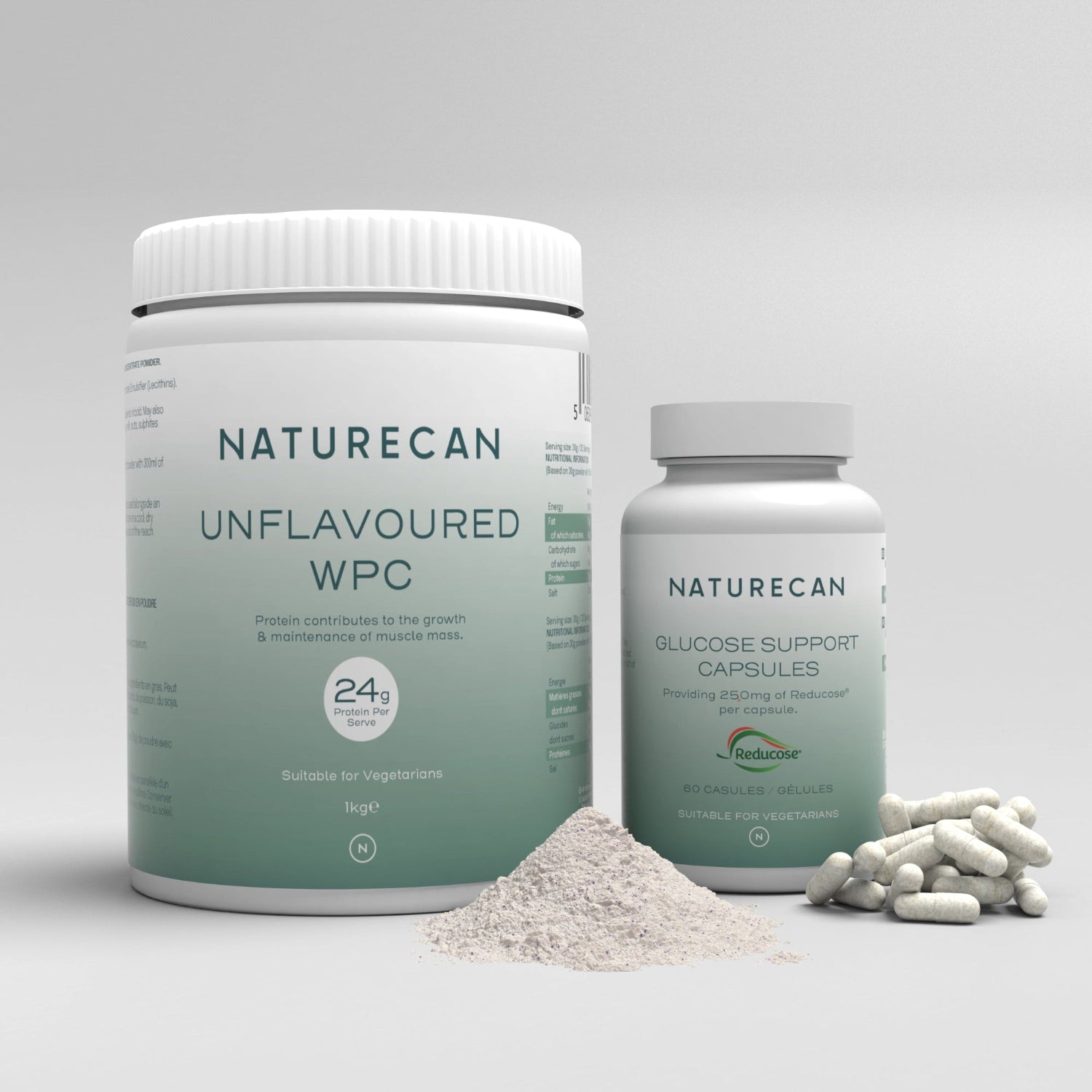 Πακέτο Προσφοράς: Πρωτεΐνη Xωρίς Γλυκαντικά + Κάψουλες Υποστήριξης Γλυκόζης