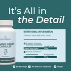 Βιολογικό Τζίντζερ (Ginger) σε Κάψουλες – Εκχύλισμα Πιπερόριζας