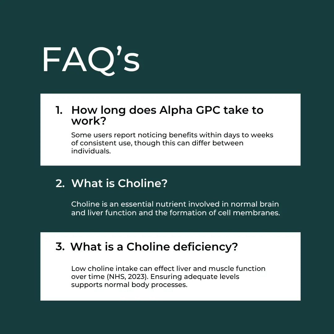 Alpha GPC - Συμπλήρωμα Χολίνης