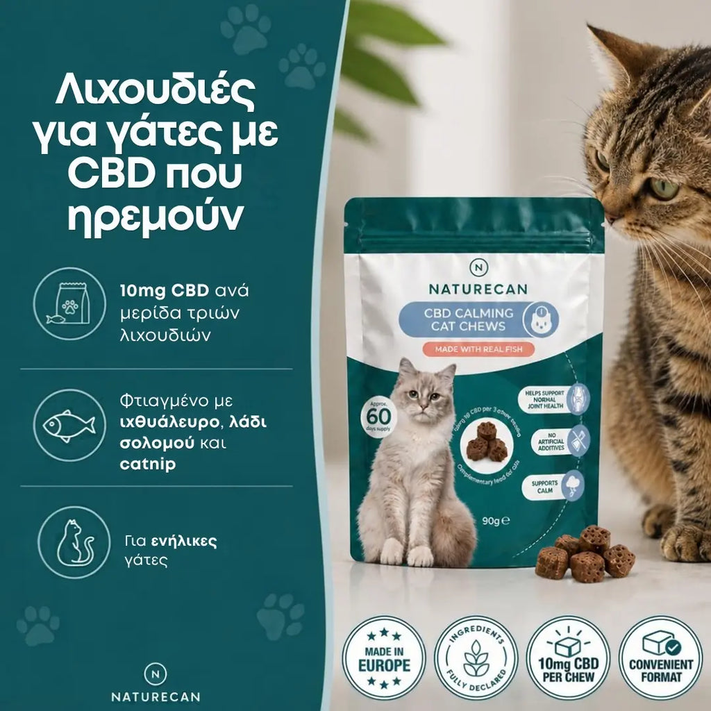 Λιχουδιές CBD για Γάτες
