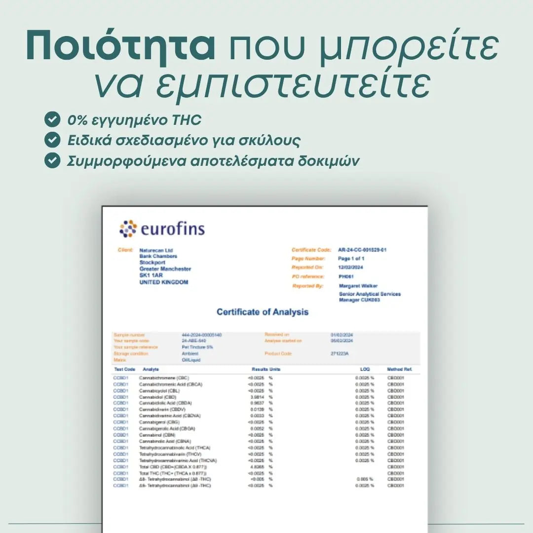 Έλαιο CBD - για Σκύλους