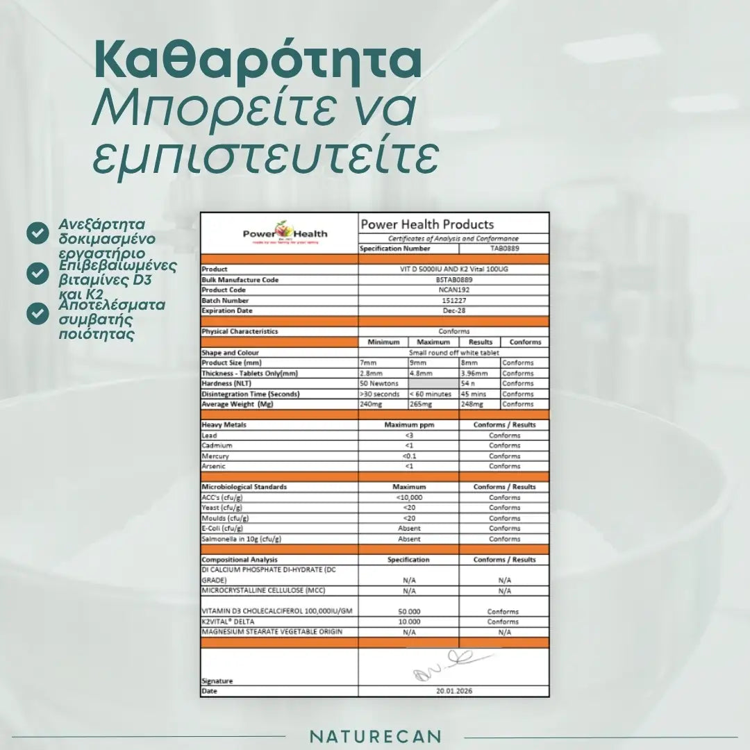 Βιταμίνη D3 & K2