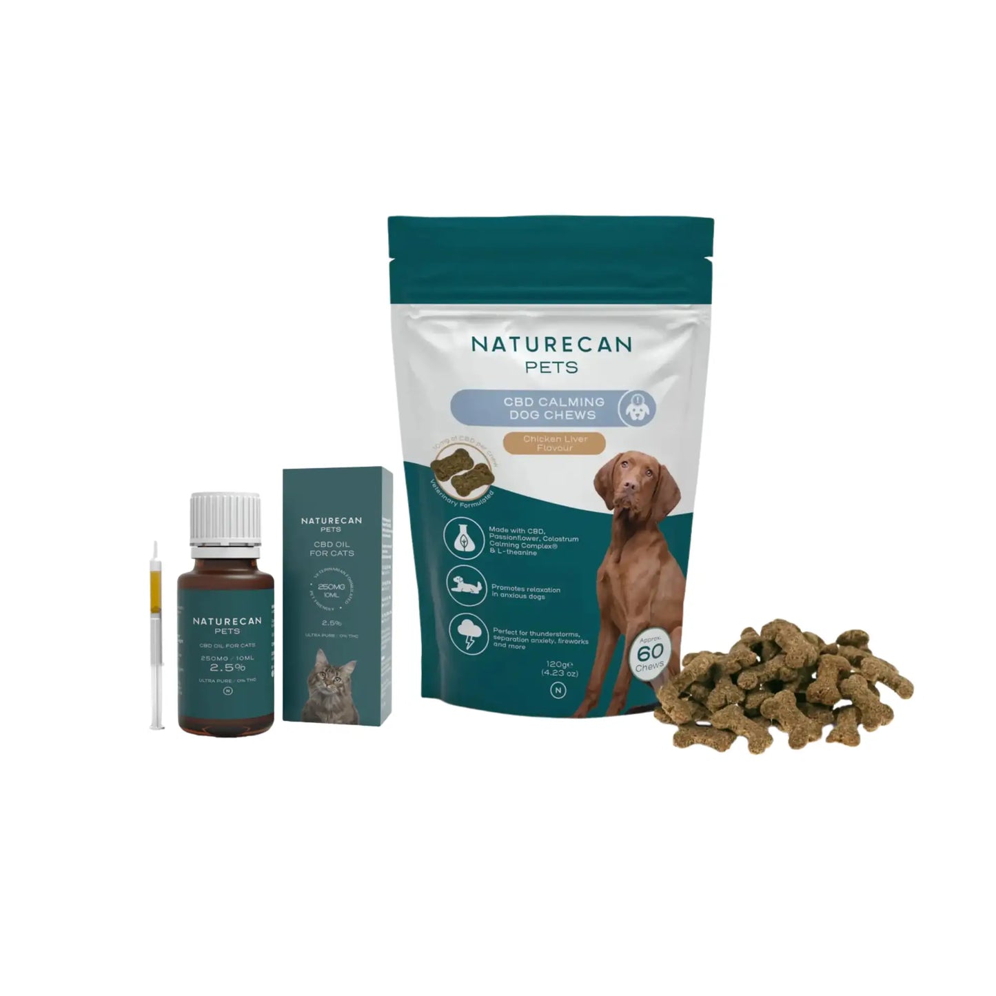 Πακέτο Προσφοράς CBD Ελαίου και Λιχουδιές για Γάτες