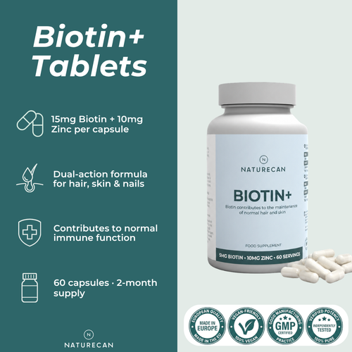 Κάψουλες Βιοτίνης+ (Biotin+)